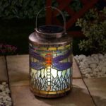 Dragonfly Solar Hanging Lantern with LED Garden Light
