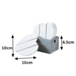 Chic Grey Wood Love Heart Coasters With Storage Box - Image 4