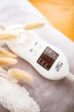 Grey Electric Heated Fleece Pillow with 8 Heat Settings - Image 7
