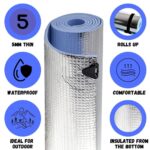 Single Waterproof Roll Up Foam Camping Mat with Carry Straps - Image 9