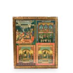 Framed Chromolithograph Cotton Bale Advertising Labels