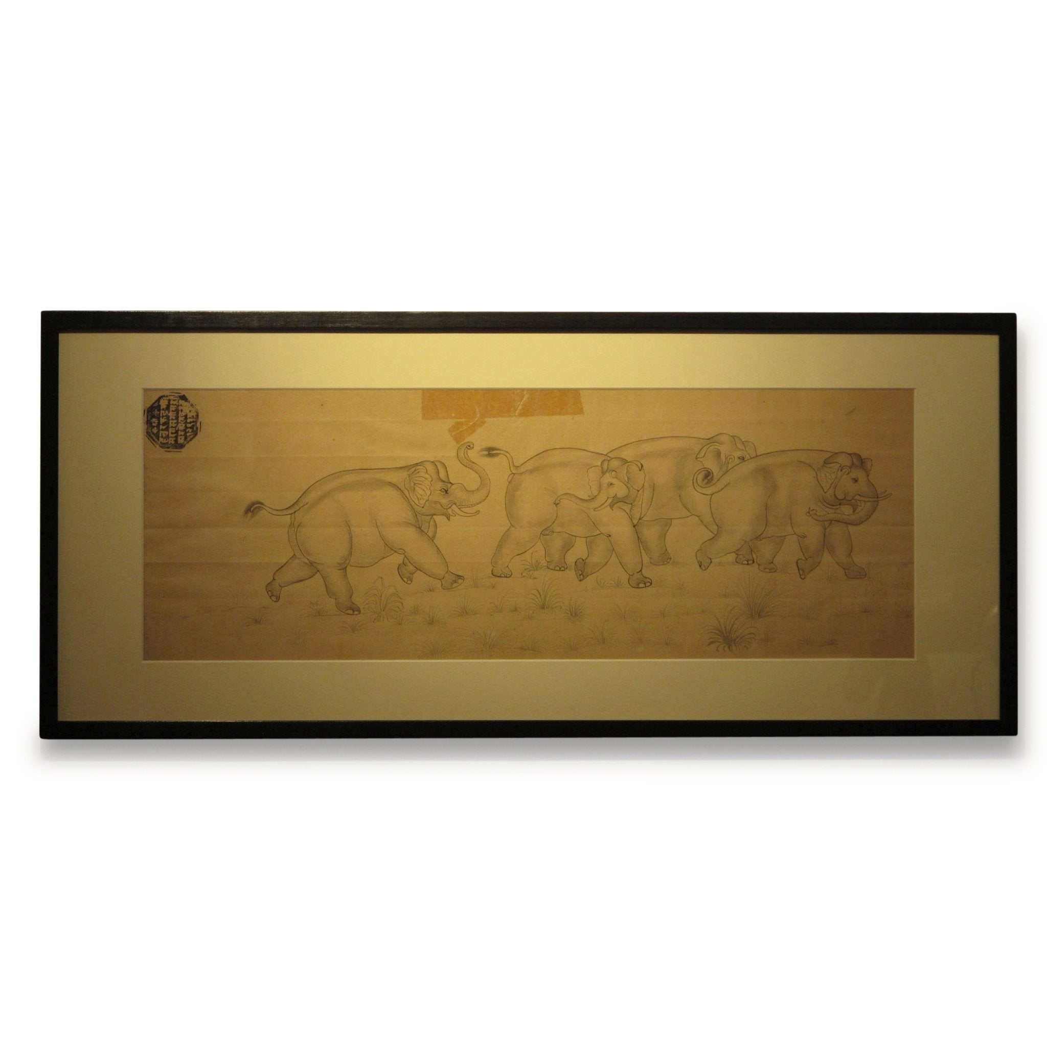 framed-print-mewari-school-elephant-sketch-75-100yrs-old-1 Mewari School Elephant Sketch 75 - 100Yrs Old - Image 1
