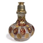 Bohemian Cut Glass Flask - 19th Century