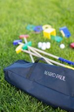 Kids Wooden Golf Set with Clubs Balls Ramps & Carry Bag - Image 12