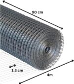 Galvanised Square Wire Mesh 4m x 0.9m Heavy Duty Garden Fencing - Image 2