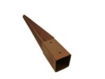 10 Pack 75mm Heavy Duty Metal Fence Post Spike Holders - Image 2