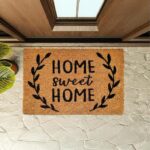 Home Sweet Home Coir Door Mat Non Slip Welcome Entrance Mat