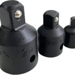 3 Piece Impact Socket Adapter Set Chrome Vanadium Reducers