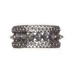 White Metal Miao Tribal Cuff - Image 2
