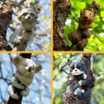 Peeking Koala Tree Hugger Resin Garden Ornament Outdoor Decoration - Image 9