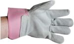 Strong Durable Latex Leather Work Gloves Large - Image 2