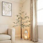 180cm Pre-Lit Birch Twig Tree with 48 Warm White LED Lights - Image 7