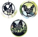 Metal Cockerel Garden Hanging Ornament for Outdoor Decor - Image 7