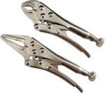 Mini Locking Pliers Set Long Nose and Round Nose 2pc