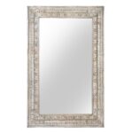 Carved Mango Wood Mirror