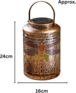 Dragonfly Solar Hanging Lantern with LED Garden Light - Image 3