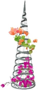 0.9m Faux Rattan Garden Obelisk Plant Support - Image 2