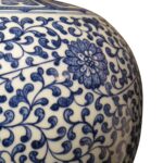 Porcelain Meiping Vase - Blue & White With Peony Design - Image 2