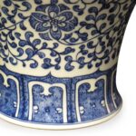 Porcelain Meiping Vase - Blue & White With Peony Design - Image 3