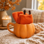 Pumpkin Shaped Mug and Socks Set - Image 5