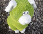 Grass Effect Stone Dog Garden Ornament - Image 2