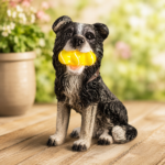 Solar Dog Garden Ornament with Light Up Tennis Balls 31cm - Image 7