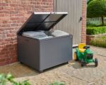 Royce Medium Anthracite Outdoor Storage Box - Image 2
