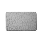 Home Decor Non Slip Memory Foam Bathroom Rug - Grey - Image 3