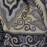 Blue Boteh Scarf - Merino Wool - Image 3