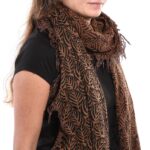 Lotus Leaves Scarf Made From Merino Wool - Image 3