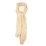 Pashloom Himalayan Cashmere Scarf - Ivory Stripe - Image 2