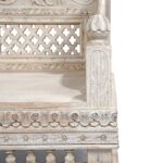 Carved & Limed Mango Wood Daybed - Image 9
