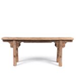 Old Chinese Bleached Elm Bench From Shanxi - 19thC - Image 5