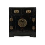 Black Lacquer Sideboard From Tianjin - 19thC