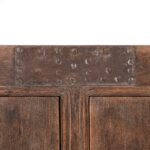 Iron Bound 4 Door Long Sideboard From Mongolia - 19thC - Image 6