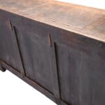 Iron Bound 4 Door Long Sideboard From Mongolia - 19thC - Image 8