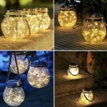 Hanging Solar Crackle LED Glass Lantern - Image 7