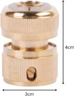 1/2 Inch Brass Hose End Connector - Image 2