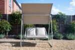 Stamford Rattan 2 Seater Garden Swing Chair Beige - Image 7