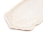 White Marble Serving Plate - Mughal Style - Image 5