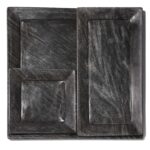 Hand Carved Black Marble Plates