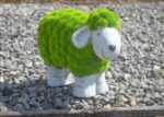 Stone & Grass Effect Sheep Garden Ornament Resin Statue 35cm