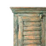 Painted Louvre Cabinet Made From Reclaimed Teak - Image 3