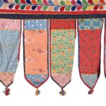 Old Gujarat Textile Toran Wall Hanging -  Ca 1960 - Image 3