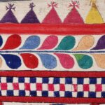 Old Gujarat Textile Toran Wall Hanging -  Ca 1960 - Image 4