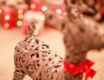 Christmas Woven Reindeer Decoration 75cm - Image 2