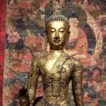 Thangka  - Tibetan Buddhist Painting on Cloth - 19thC - Image 3