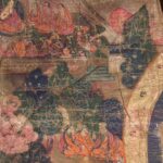 Thangka  - Tibetan Buddhist Painting on Cloth - 19thC - Image 6