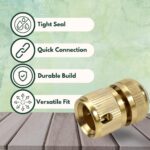 1/2 Inch Brass Hose End Connector - Image 4