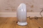 Electric Fire Fan Heater Ceramic White 1500W Home Round Free Standing Flame - Image 8